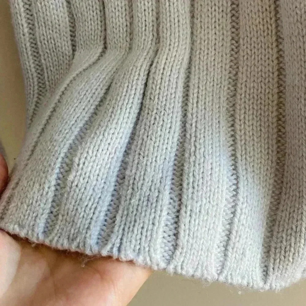 Lord & Taylor Periwinkle Cowl Neck Knit Sweater, Size Medium - Picture 4 of 16